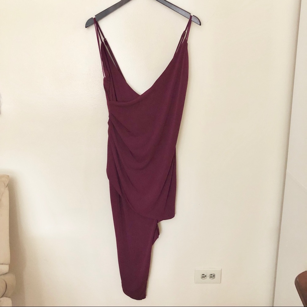 NWOT Cotton Candy LA asymmetrical bodycon dress
